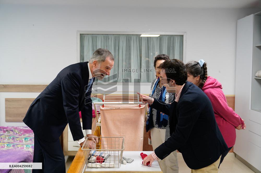King Felipe VI Visits A Special Education Center - Granada