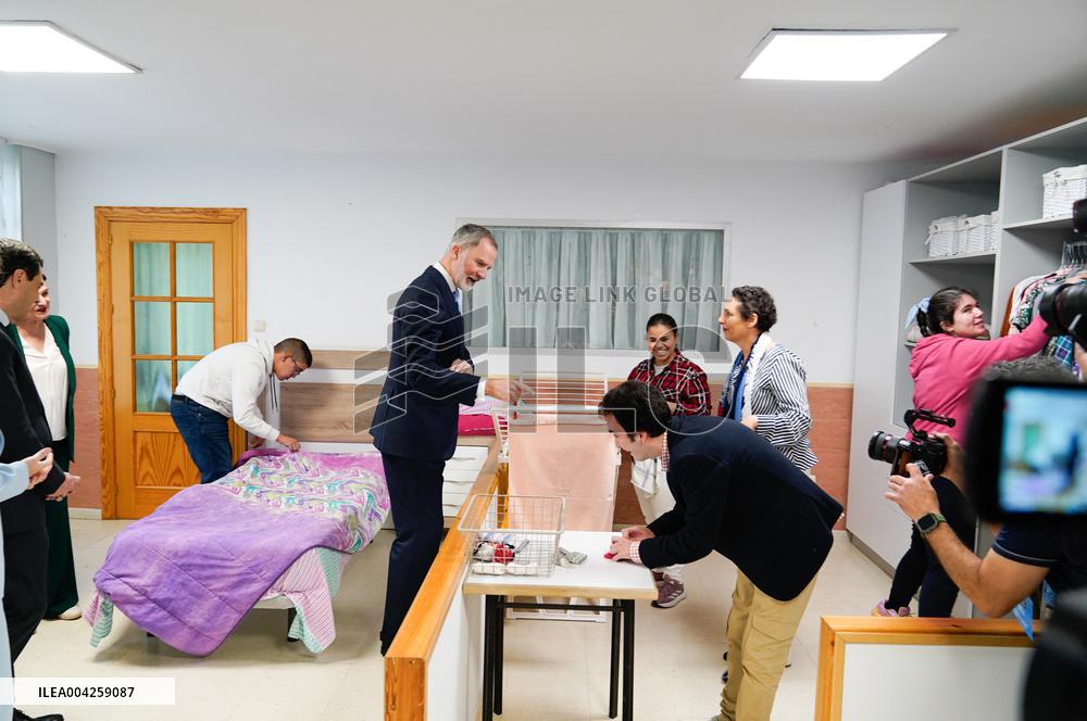 King Felipe VI Visits A Special Education Center - Granada