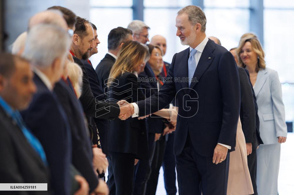 King Felipe VI At Futuro Del Meditarraneo Forum - Granada