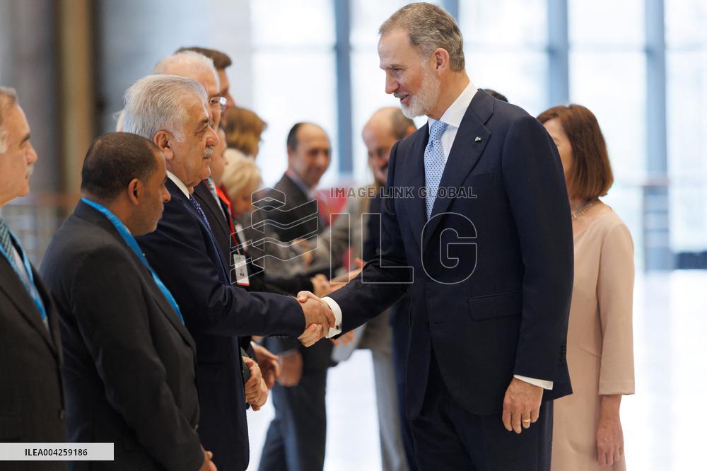 King Felipe VI At Futuro Del Meditarraneo Forum - Granada