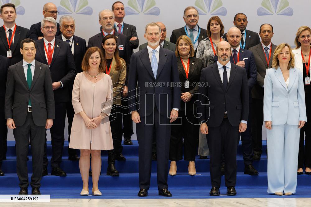 King Felipe VI At Futuro Del Meditarraneo Forum - Granada