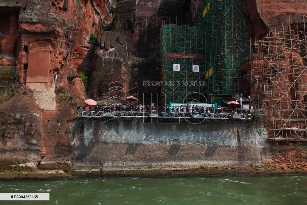 Leshan Giant Buddha Scenic Area Under Renovation