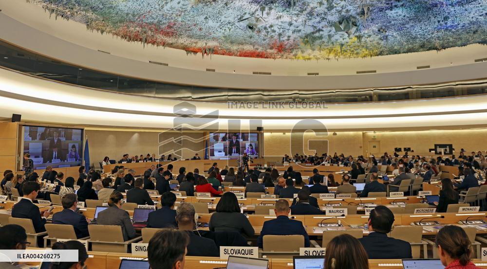 U.N. Human Rights Council session in Geneva