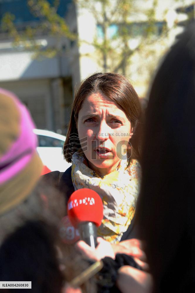 Civil Service Unions Rally in Front of Finance Ministry - Paris