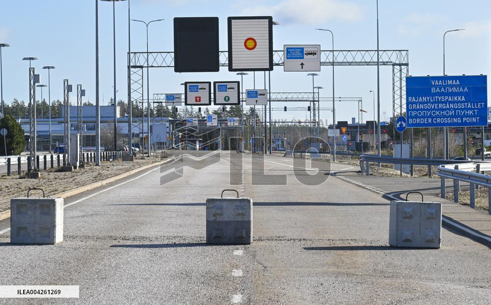 Suljettu Vaalimaan raja-asema