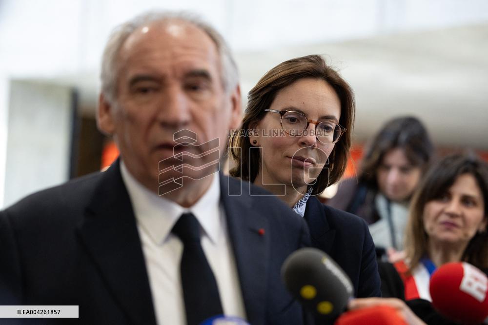 Francois Bayrou visits the Hauts-de-Seine Departmental Administrative Centre - Nanterre