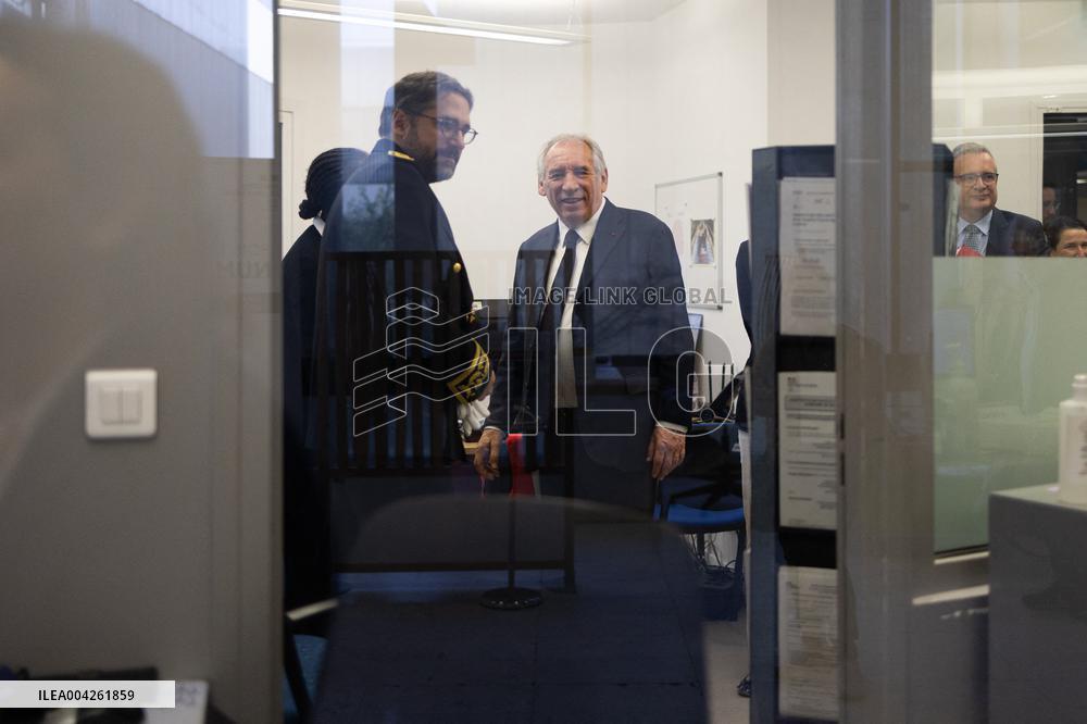 Francois Bayrou visits the Hauts-de-Seine Departmental Administrative Centre - Nanterre