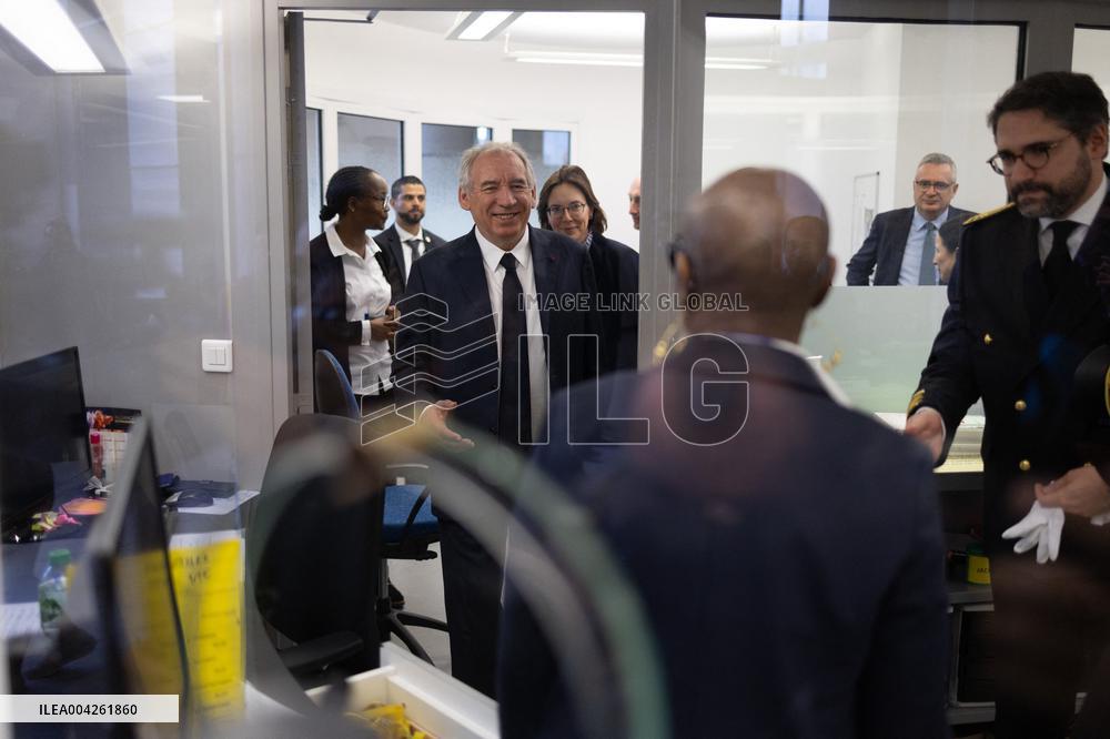 Francois Bayrou visits the Hauts-de-Seine Departmental Administrative Centre - Nanterre