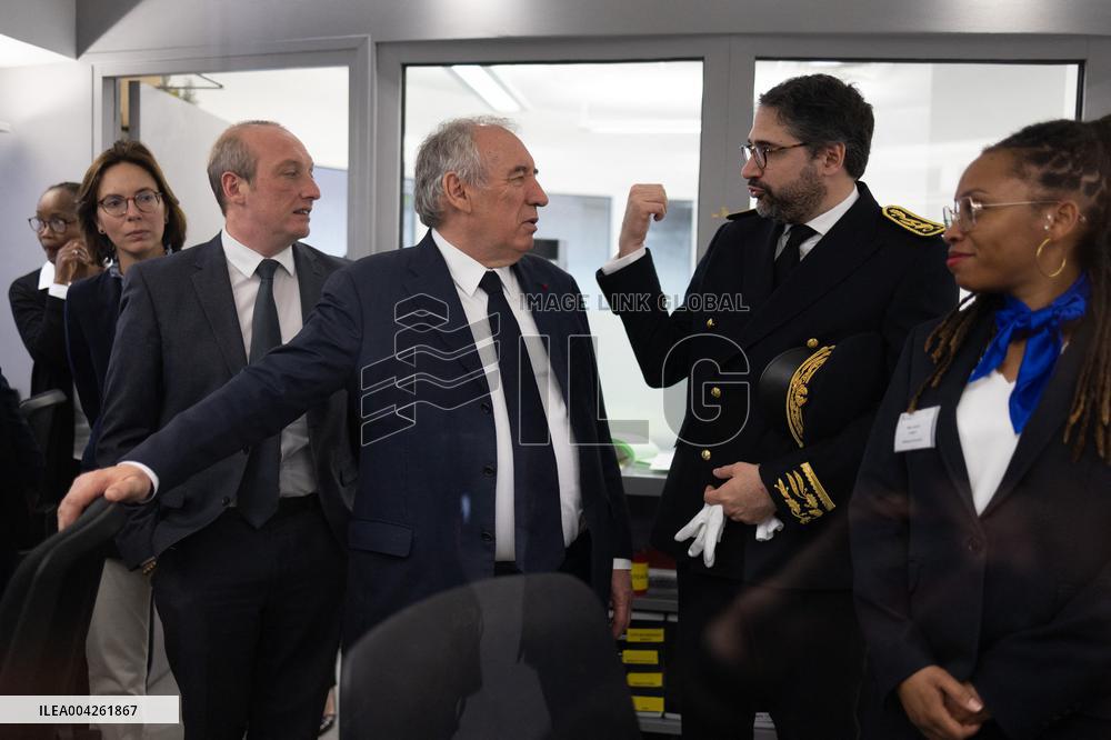 Francois Bayrou visits the Hauts-de-Seine Departmental Administrative Centre - Nanterre