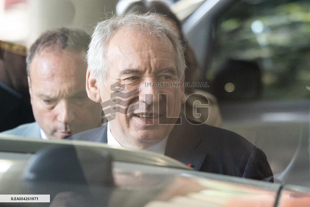 Francois Bayrou visits the Hauts-de-Seine Departmental Administrative Centre - Nanterre