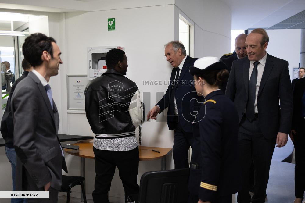 Francois Bayrou visits the Hauts-de-Seine Departmental Administrative Centre - Nanterre