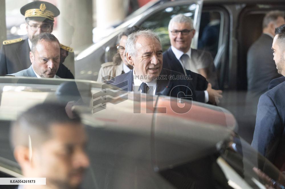 Francois Bayrou visits the Hauts-de-Seine Departmental Administrative Centre - Nanterre