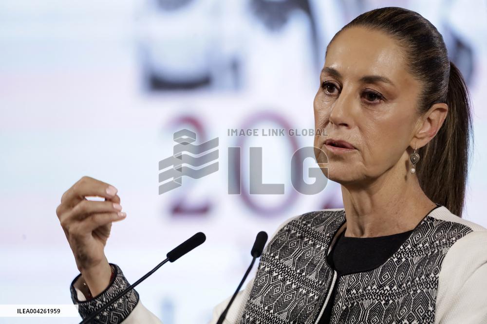 Claudia Sheinbaum Pardo And Marcelo Ebrard News Conference - Mexico