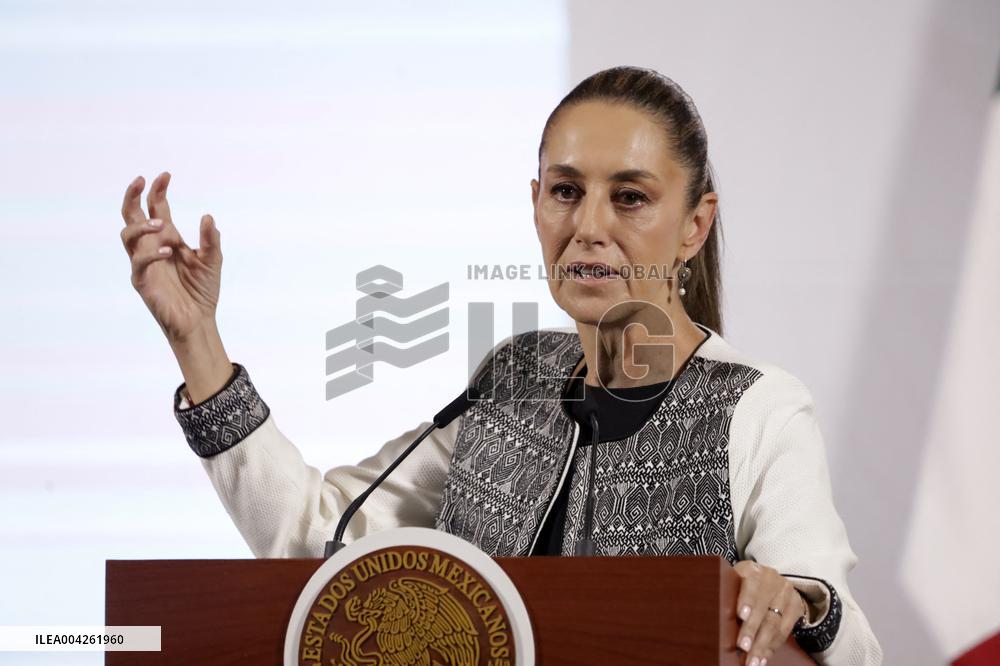 Claudia Sheinbaum Pardo And Marcelo Ebrard News Conference - Mexico