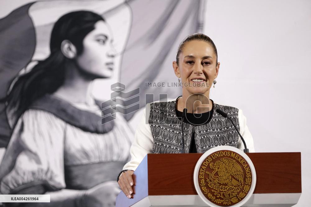 Claudia Sheinbaum Pardo And Marcelo Ebrard News Conference - Mexico