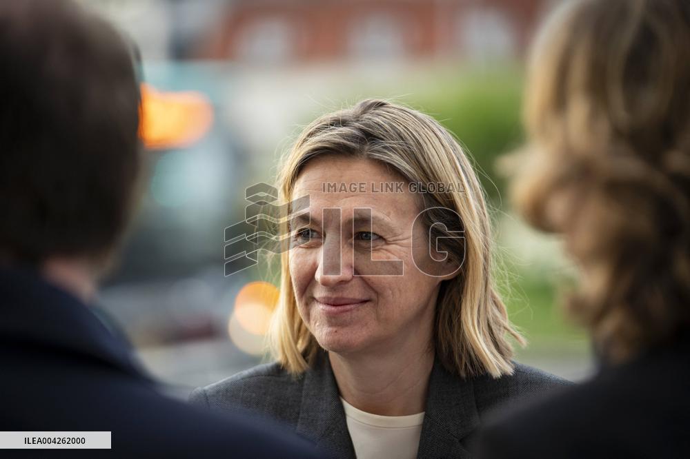 Francois Bayrou travels to Nanterre - Paris