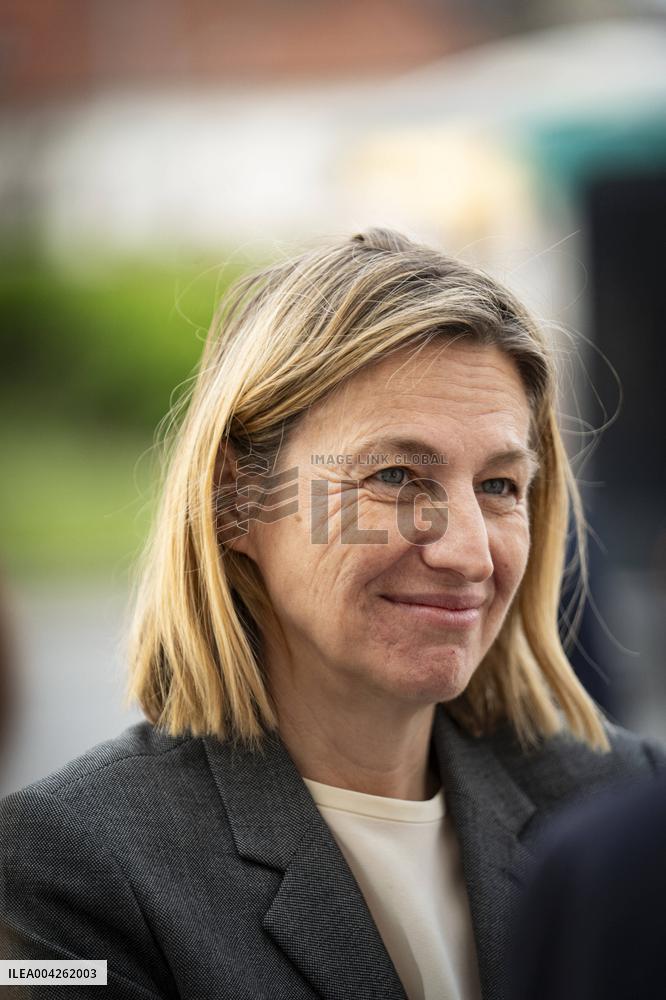 Francois Bayrou travels to Nanterre - Paris