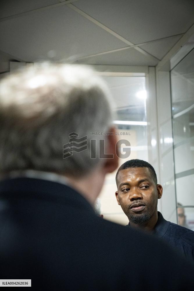 Francois Bayrou travels to Nanterre - Paris