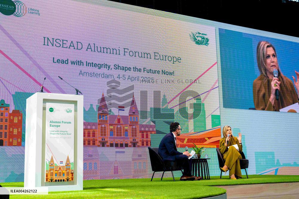Queen Maxima At INSEAD Alumni Forum Europe - Amsterdam