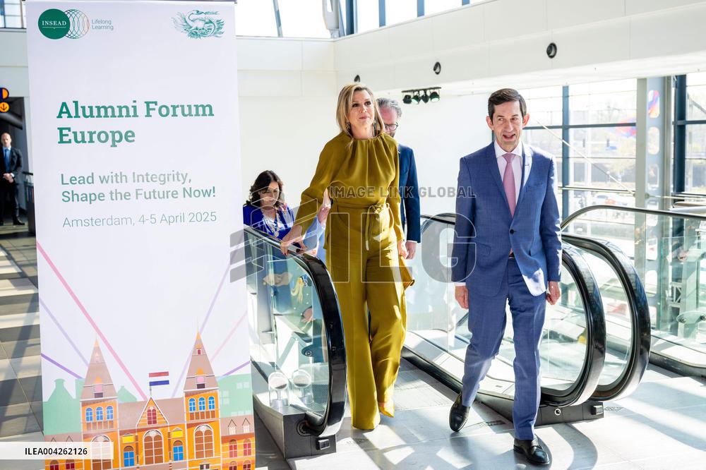 Queen Maxima At INSEAD Alumni Forum Europe - Amsterdam