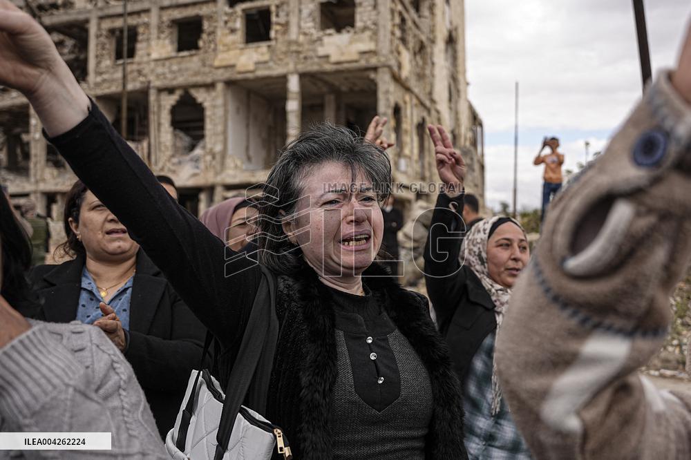 Syrian Government Forces Freed from SDF Prisons Welcomed - Aleppo