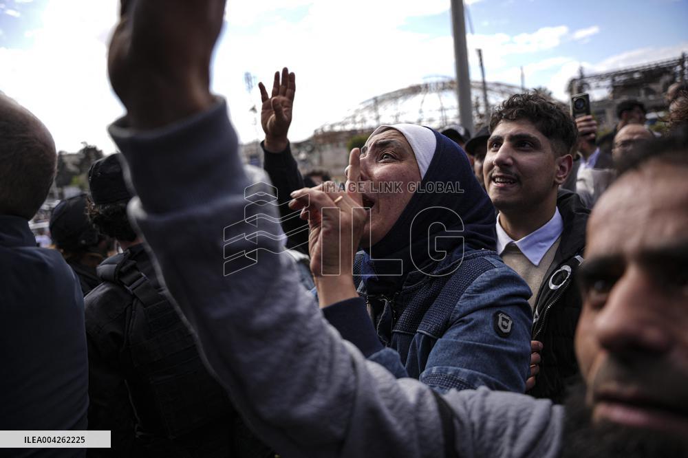 Syrian Government Forces Freed from SDF Prisons Welcomed - Aleppo