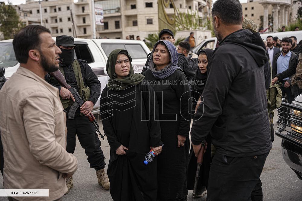 Syrian Government Forces Freed from SDF Prisons Welcomed - Aleppo
