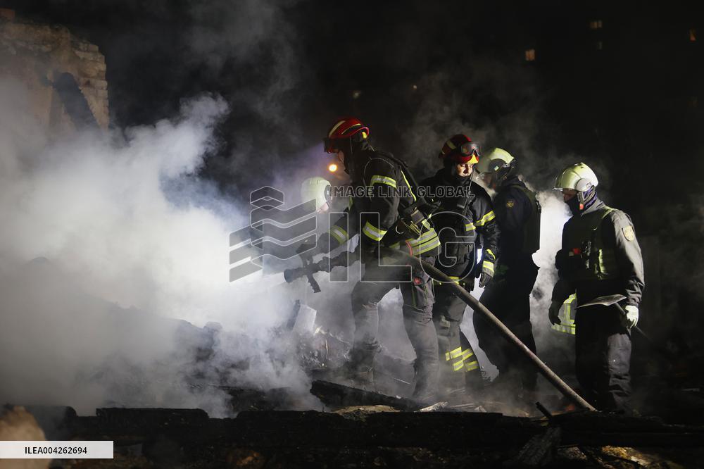 Russian drone strike on Kharkiv