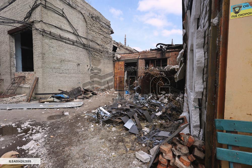Russian attack destroys Kharkiv enterprise
