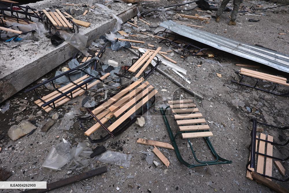 Russian attack destroys Kharkiv enterprise