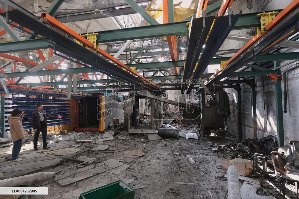 Russian attack destroys Kharkiv enterprise