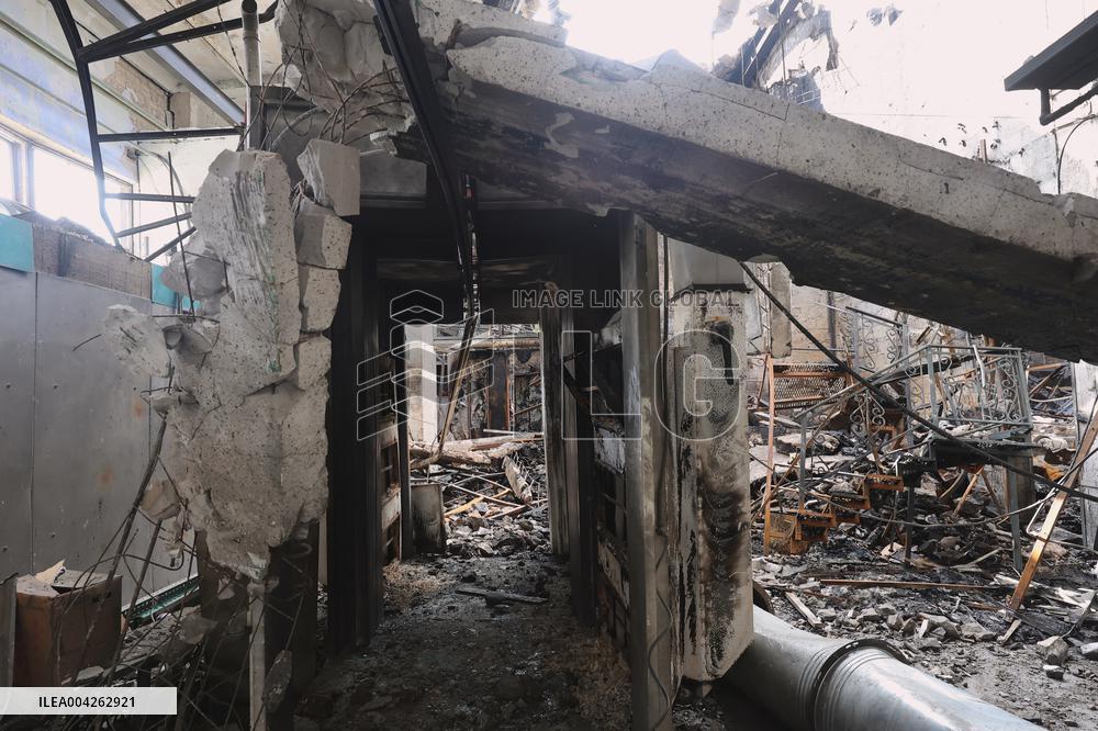 Russian attack destroys Kharkiv enterprise