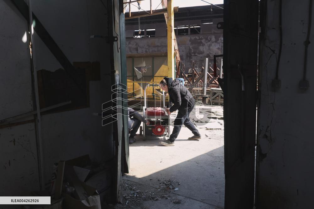 Russian attack destroys Kharkiv enterprise