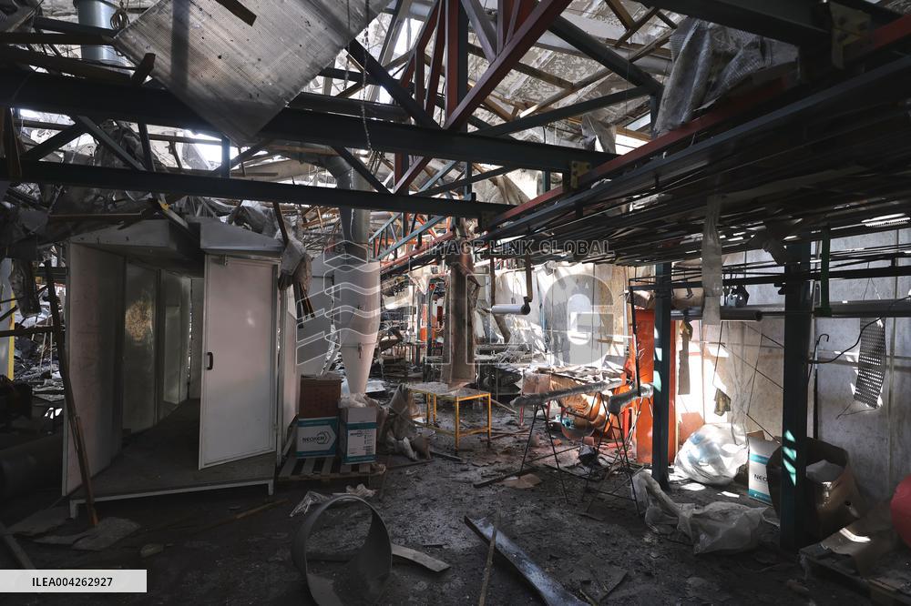 Russian attack destroys Kharkiv enterprise