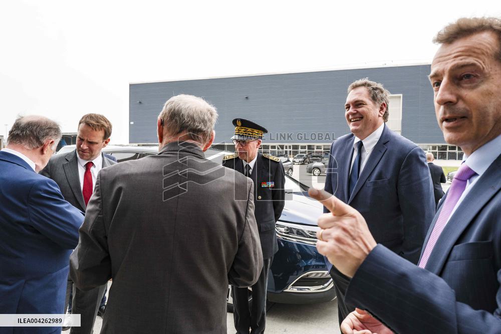 Marc Ferracci And Philippe Tabarot Visit Airbus Site - France