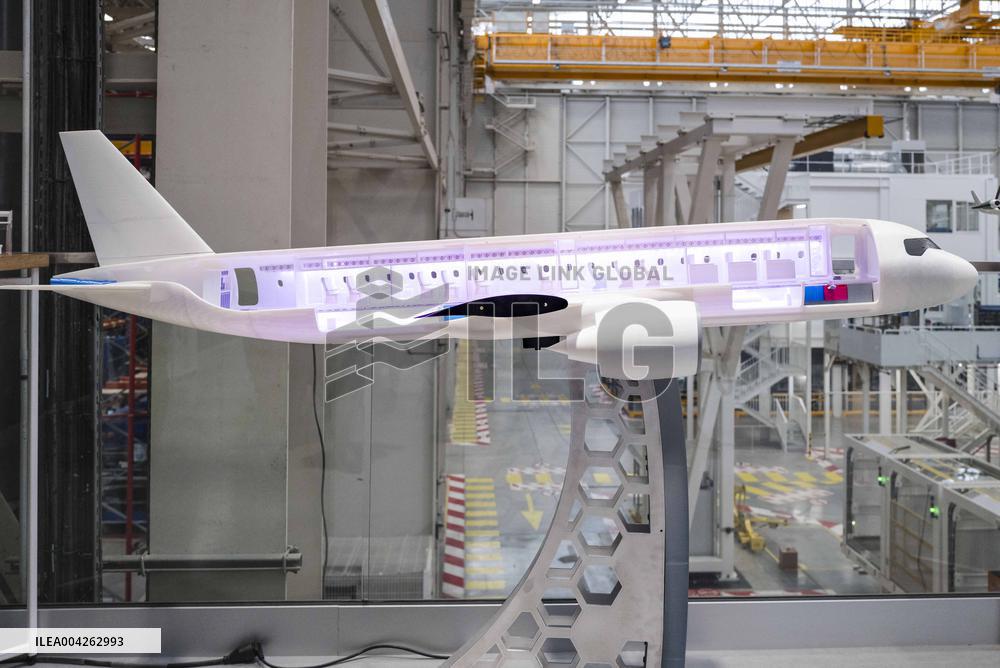 Marc Ferracci And Philippe Tabarot Visit Airbus Site - France