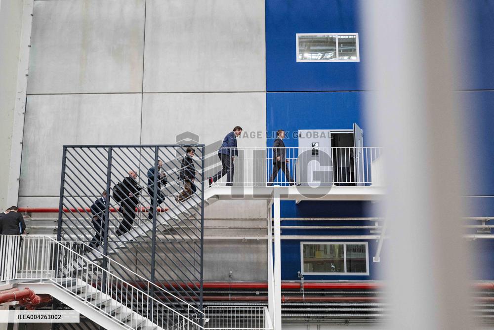 Marc Ferracci And Philippe Tabarot Visit Airbus Site - France