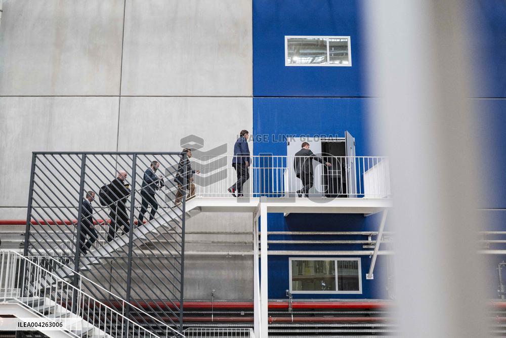 Marc Ferracci And Philippe Tabarot Visit Airbus Site - France