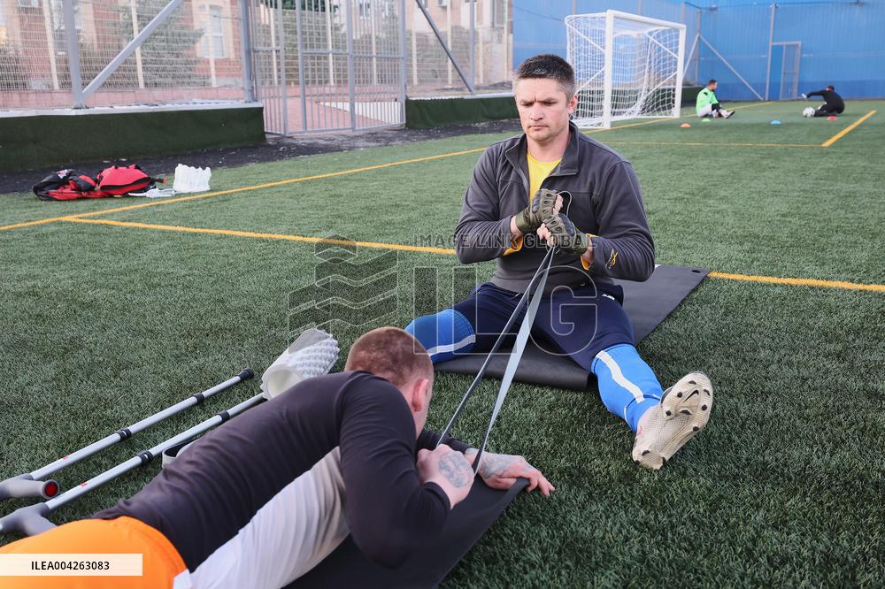 Amputee football team in Kharkiv