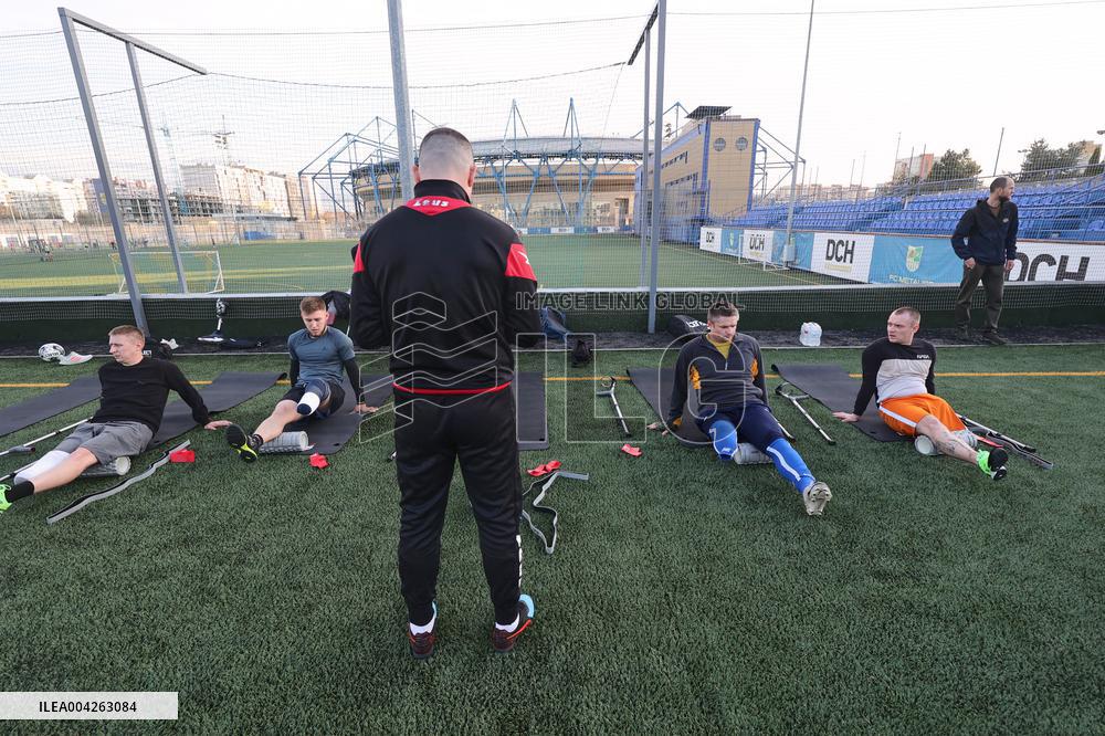 Amputee football team in Kharkiv