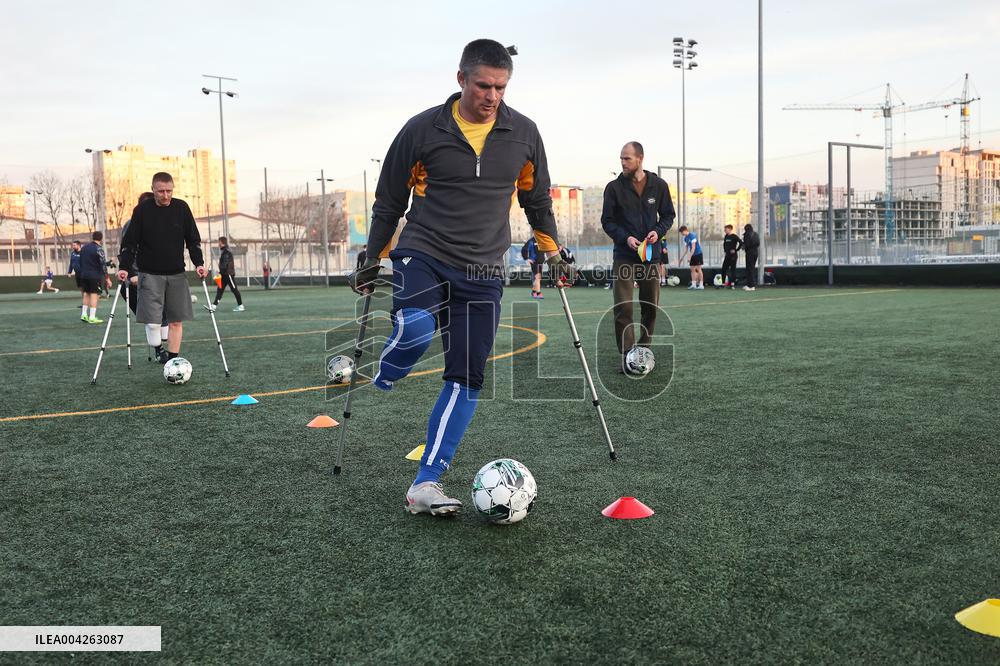 Amputee football team in Kharkiv