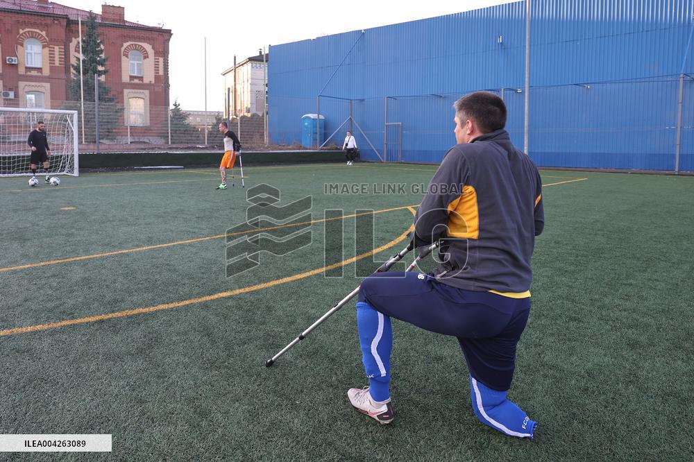 Amputee football team in Kharkiv