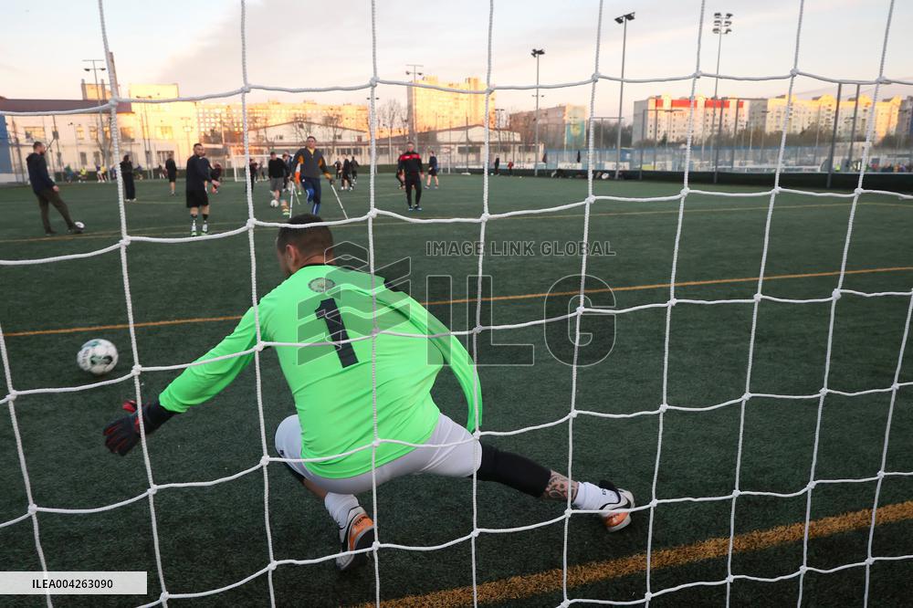 Amputee football team in Kharkiv