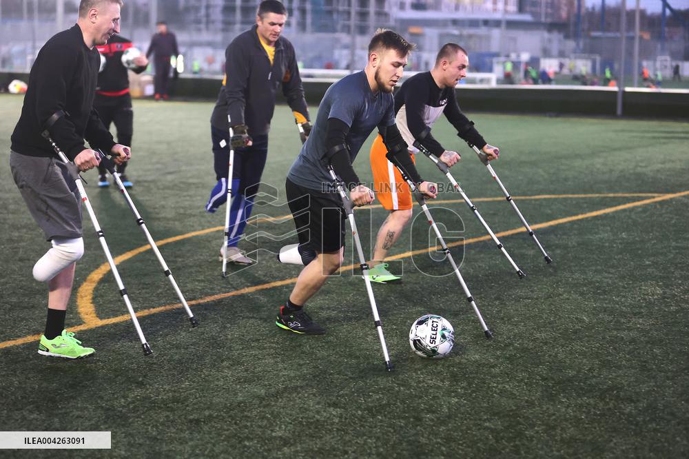 Amputee football team in Kharkiv