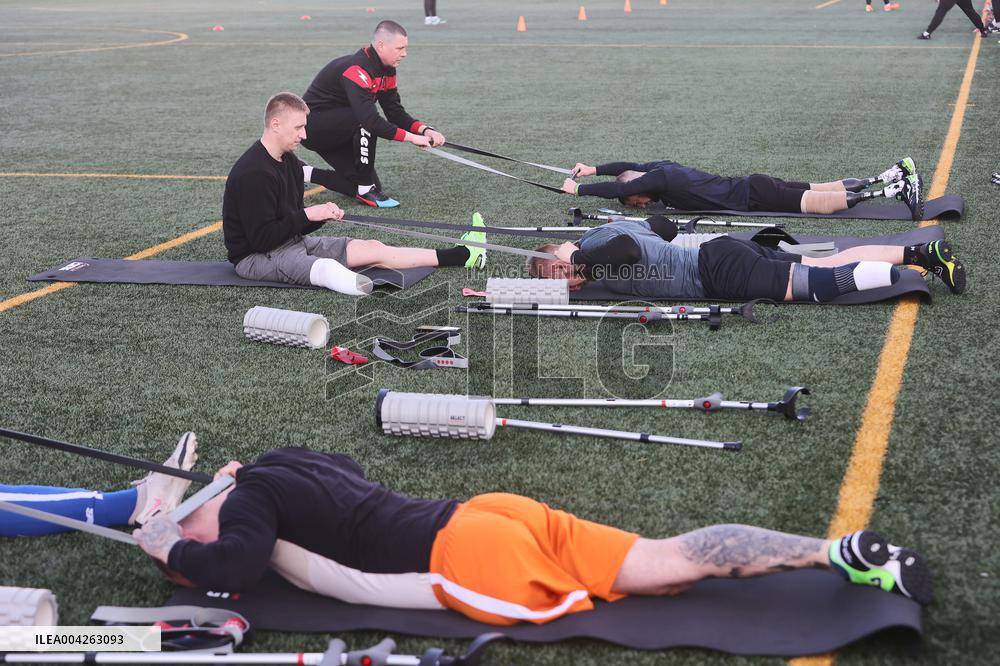 Amputee football team in Kharkiv