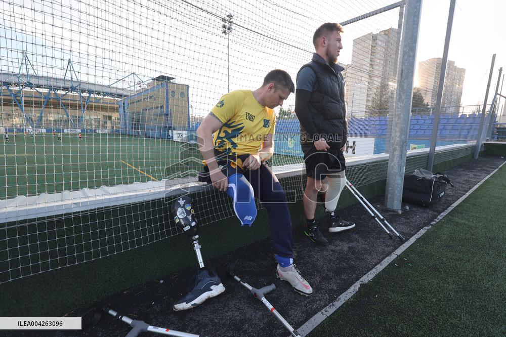 Amputee football team in Kharkiv