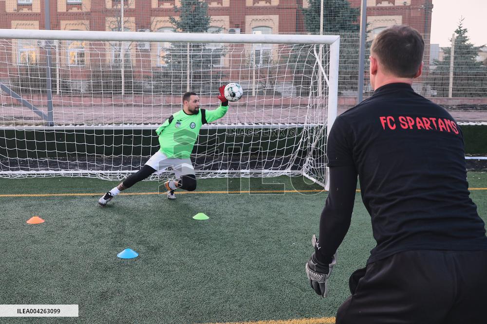 Amputee football team in Kharkiv