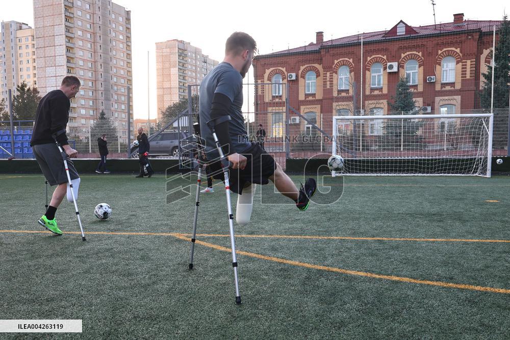Amputee football team in Kharkiv