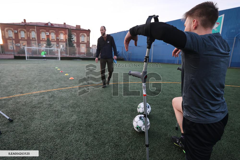 Amputee football team in Kharkiv