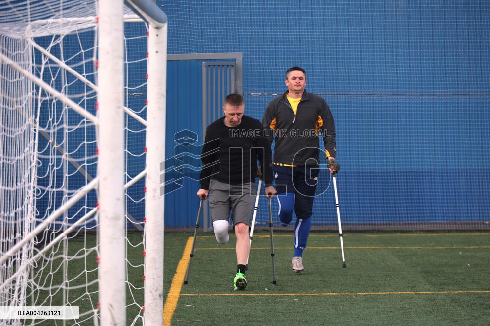 Amputee football team in Kharkiv